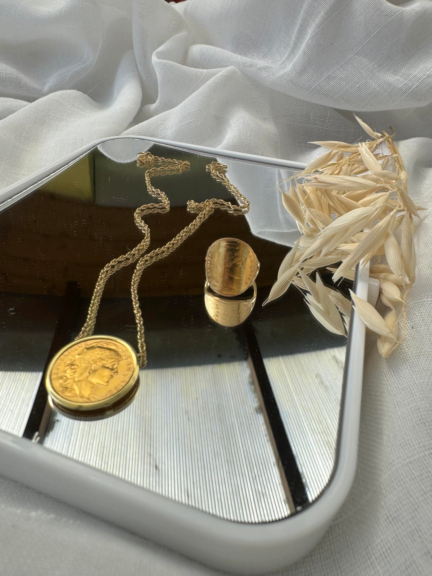 Bague pièce 10 Francs - Or massif