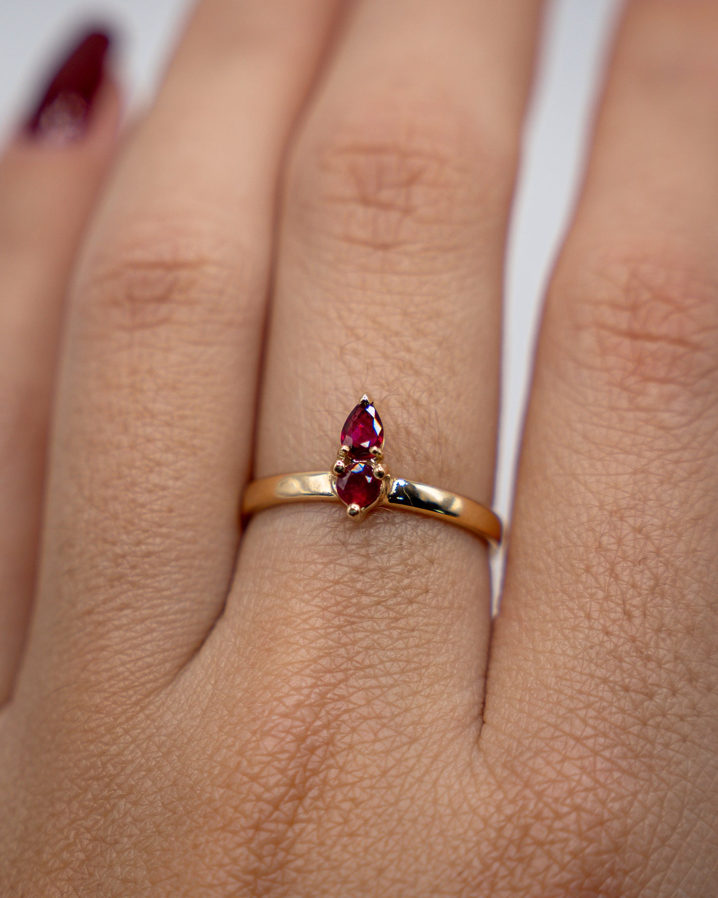 Bague De Fiançailles "Celaïna" Rubis