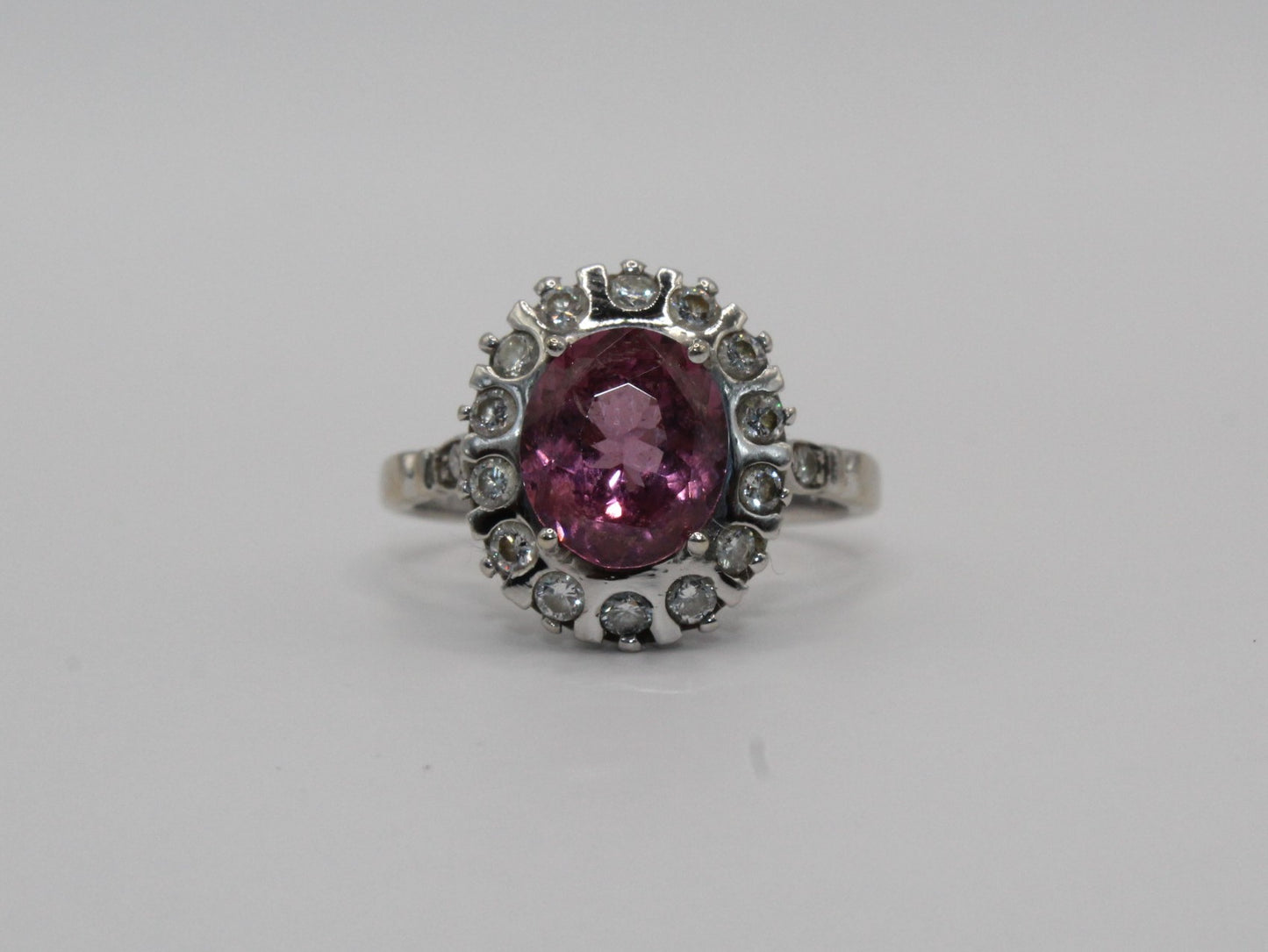 Bague fiançailles Céline - Or diamants et Spinelle