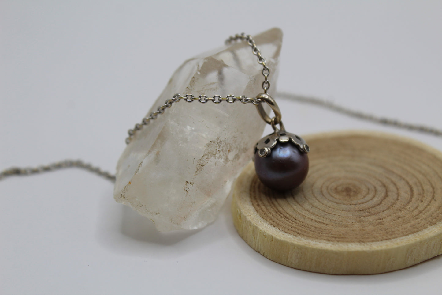 Pendentif perle de Tahiti- Or et diamants