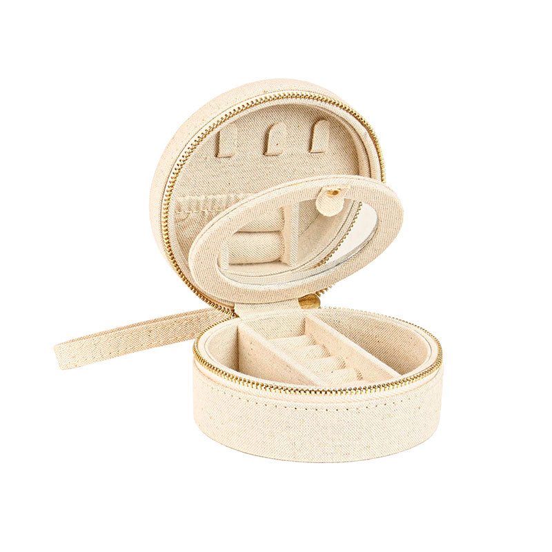 Coffre à Bijoux Rond - Velours