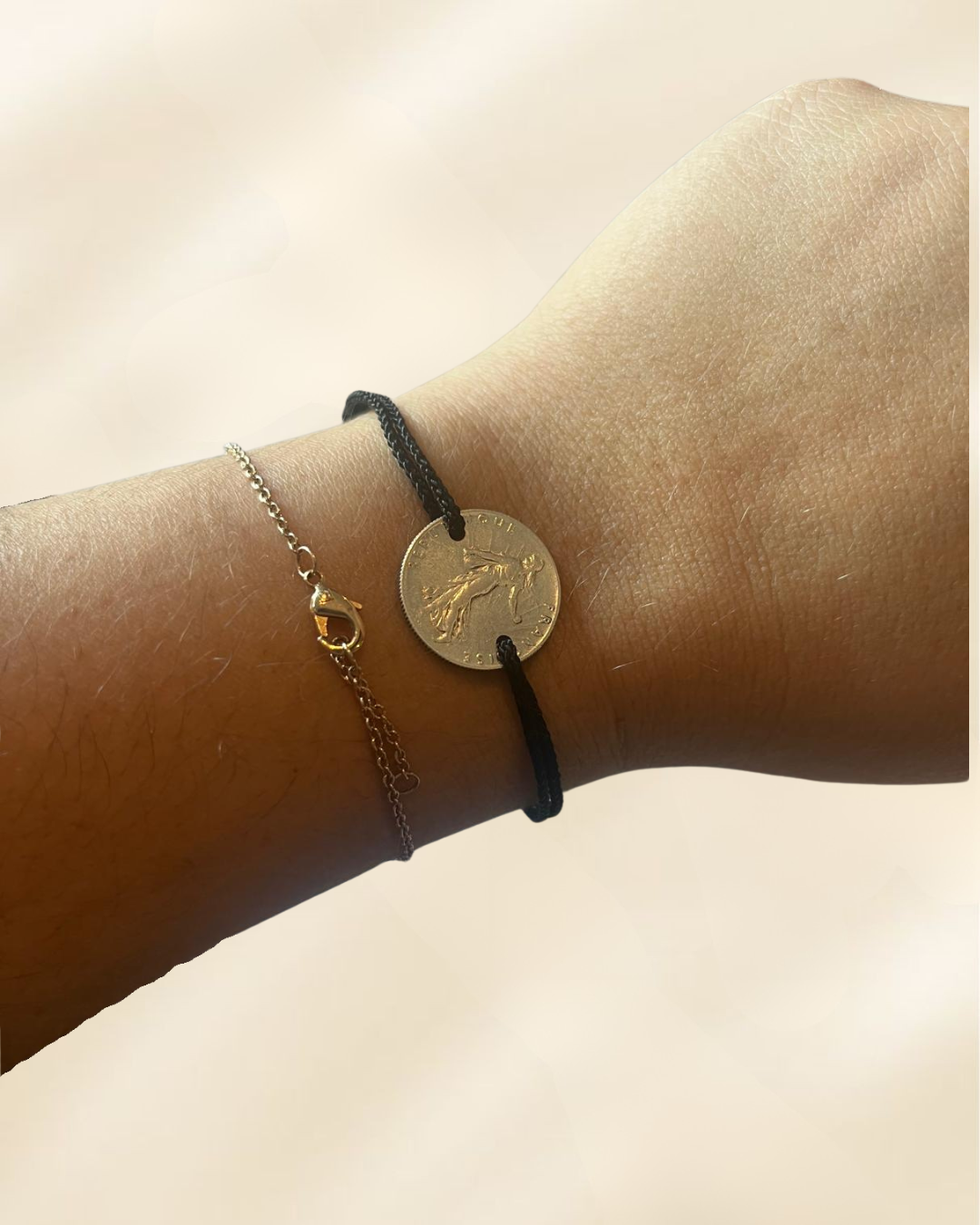 Bracelet réglable Argent - Franc semeuse