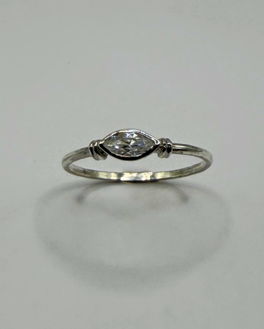 Bague de Fiançailles "Marquise" Diamant