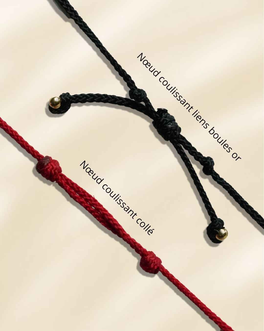 Bracelet Diamant Or Jaune - Cordon Réglable