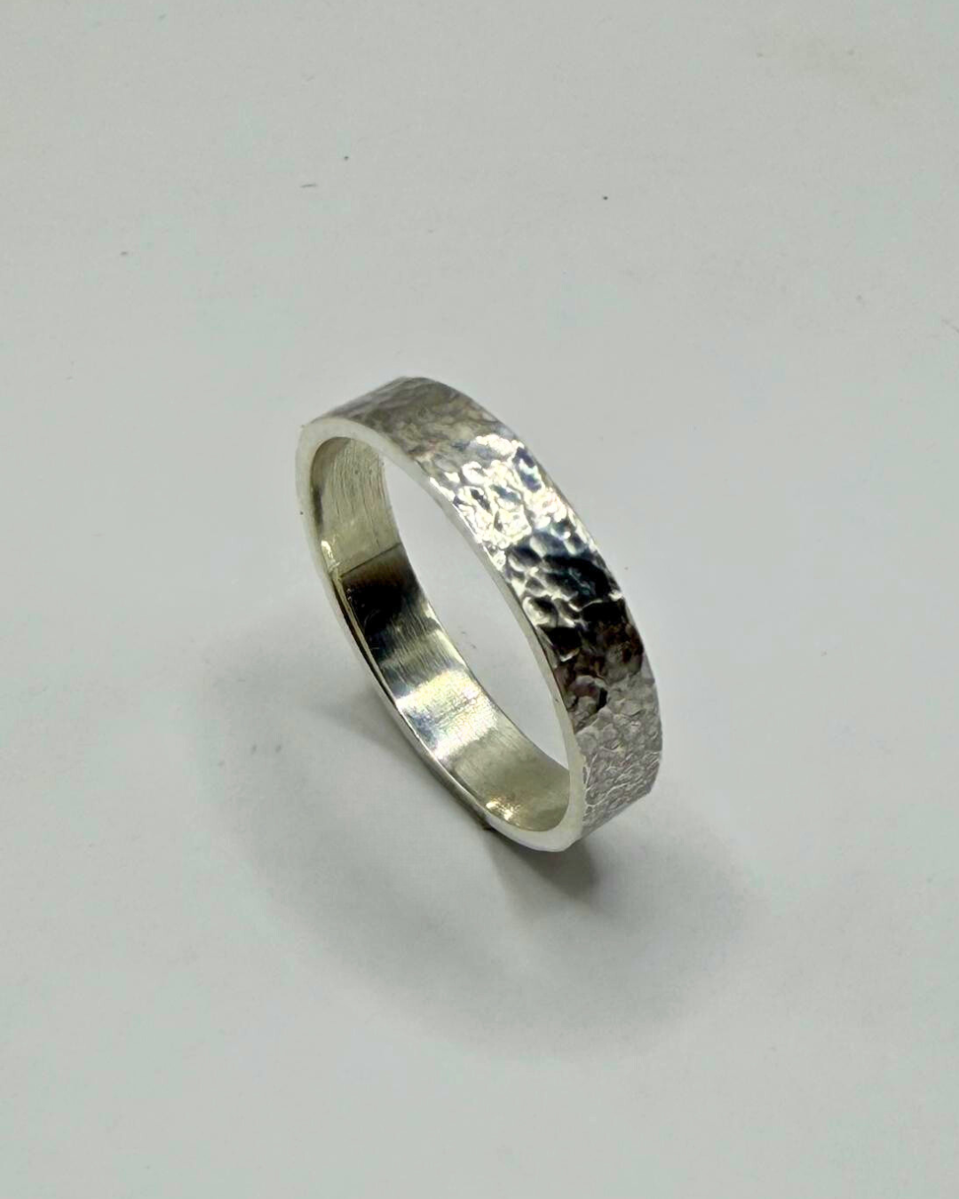 Alliance Homme Or 18k "Martelée"