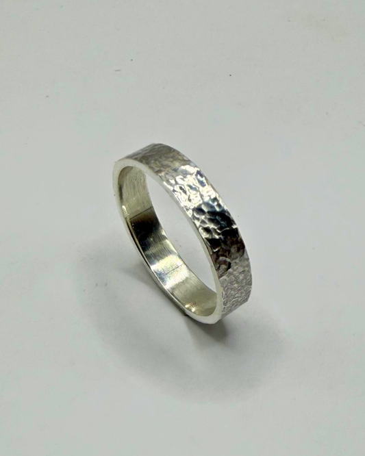 Alliance Homme Or 18k "Martelée"