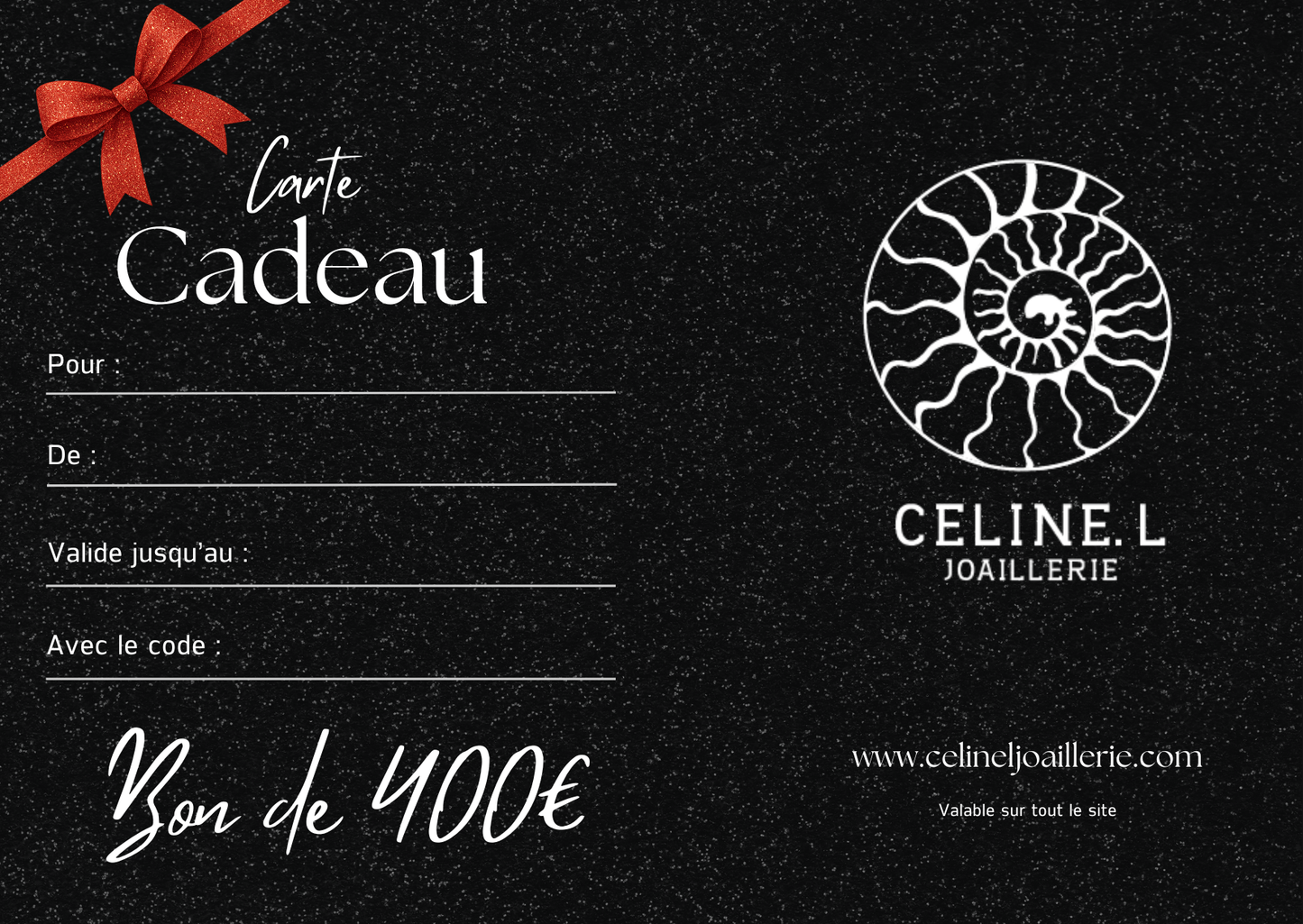 Carte Cadeau CELINE. L JOAILLERIE