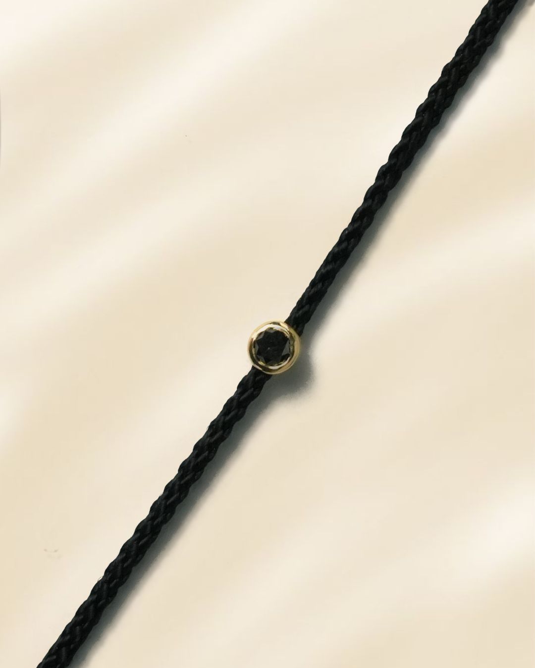 Bracelet Diamant Or Jaune - Cordon Réglable