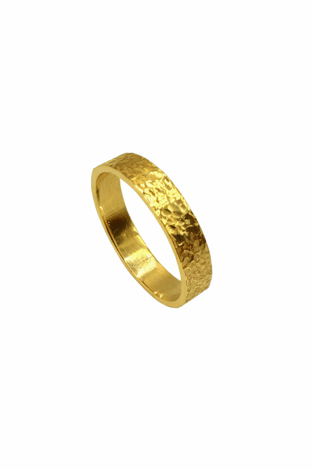 Alliance Homme Or 18k "Martelée"