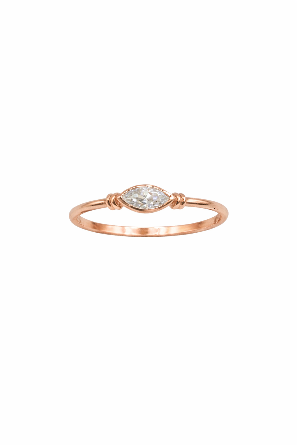 Bague de Fiançailles "Marquise" Diamant