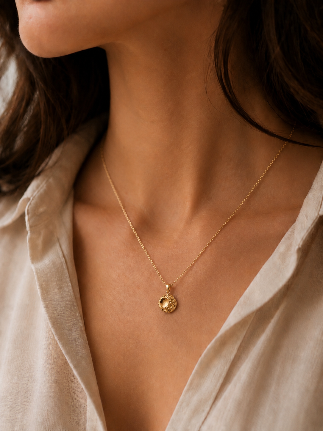 Pendentif Séléné Or
