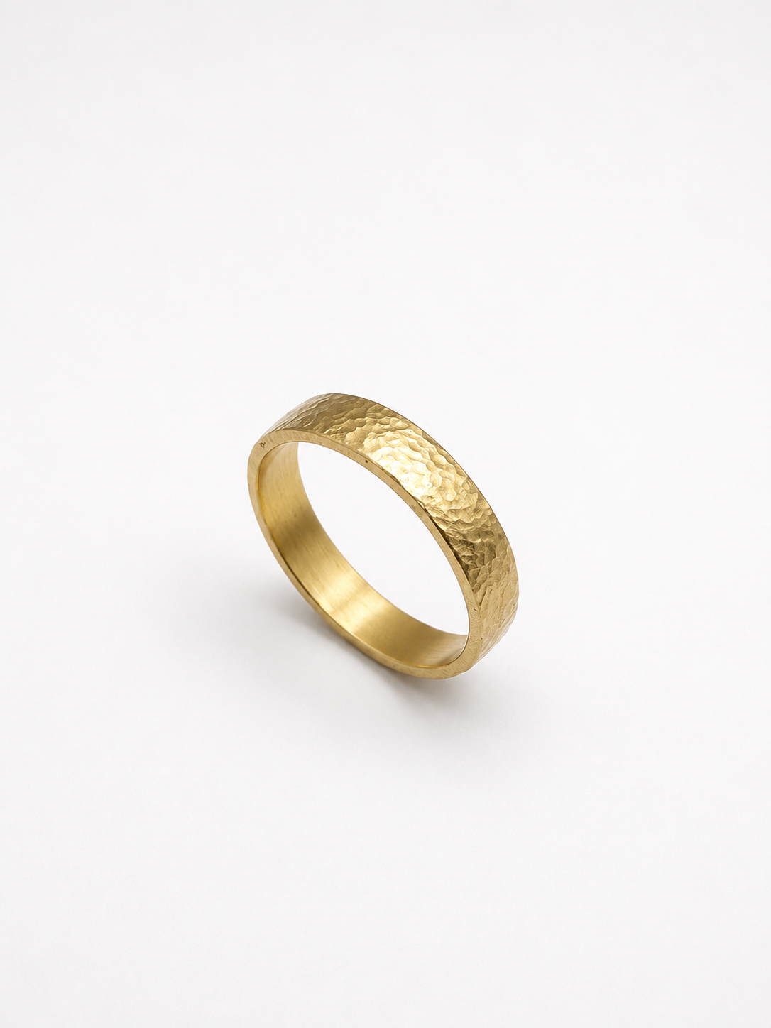 Alliance Homme Or 18k "Martelée"