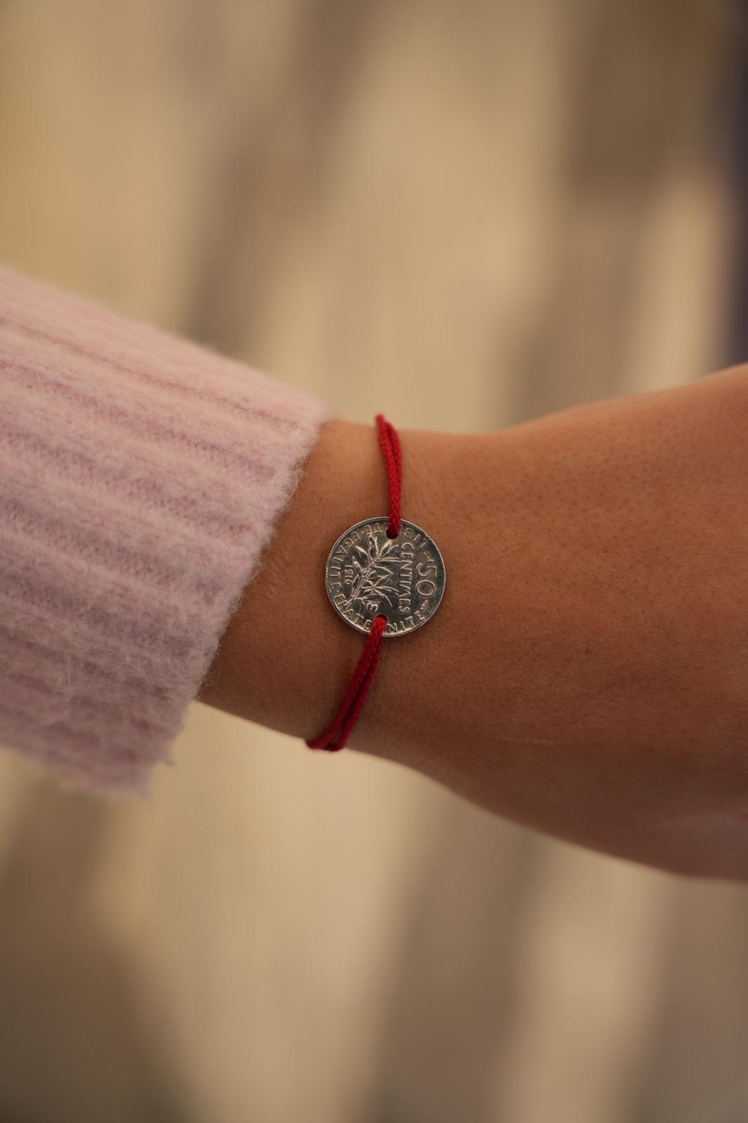 Bracelet réglable Argent - Franc semeuse