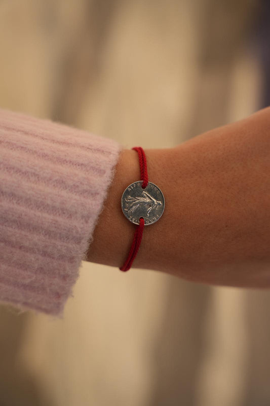 Bracelet réglable Argent - Franc semeuse