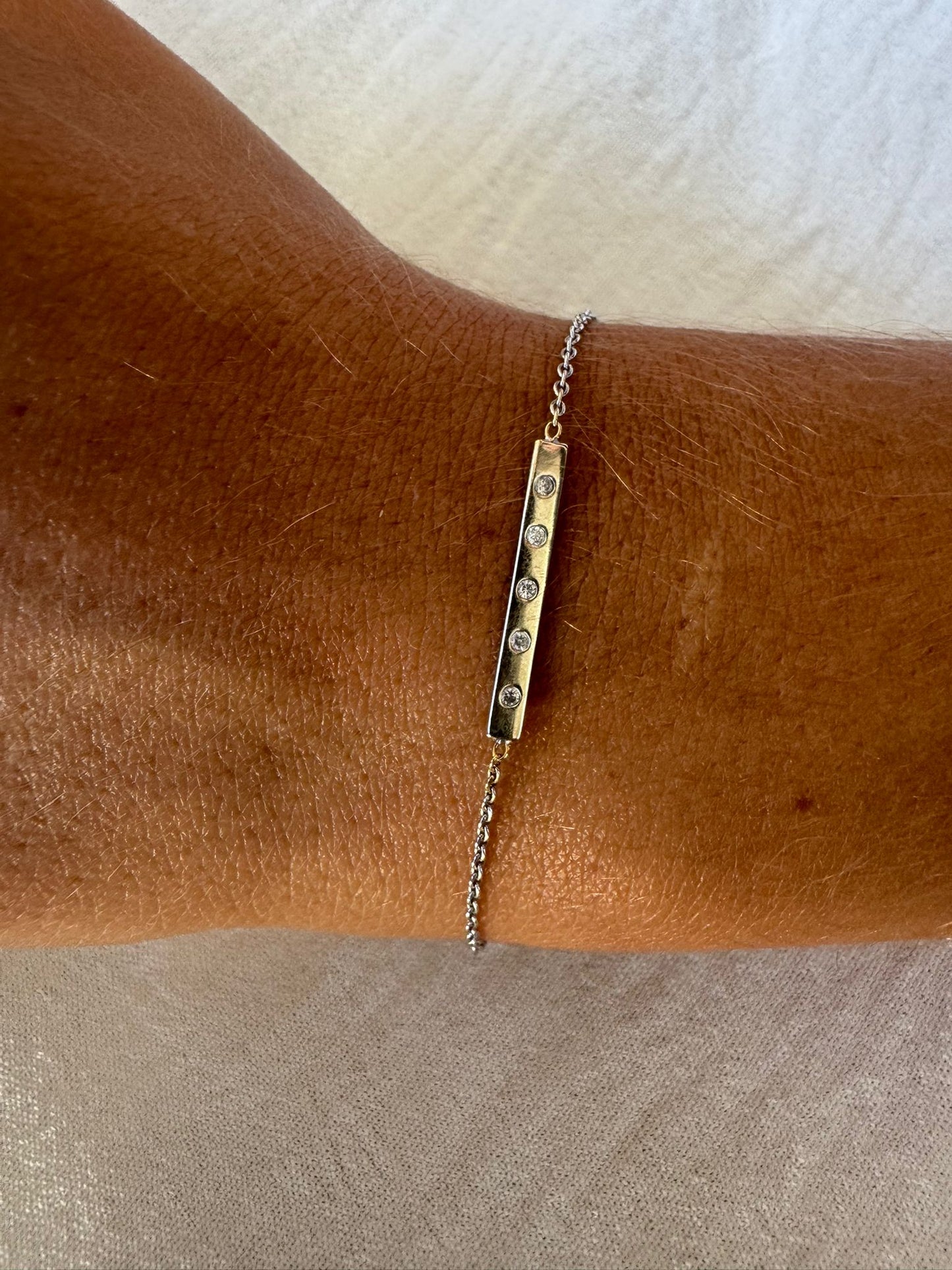 Bracelet Léa - Or et diamants